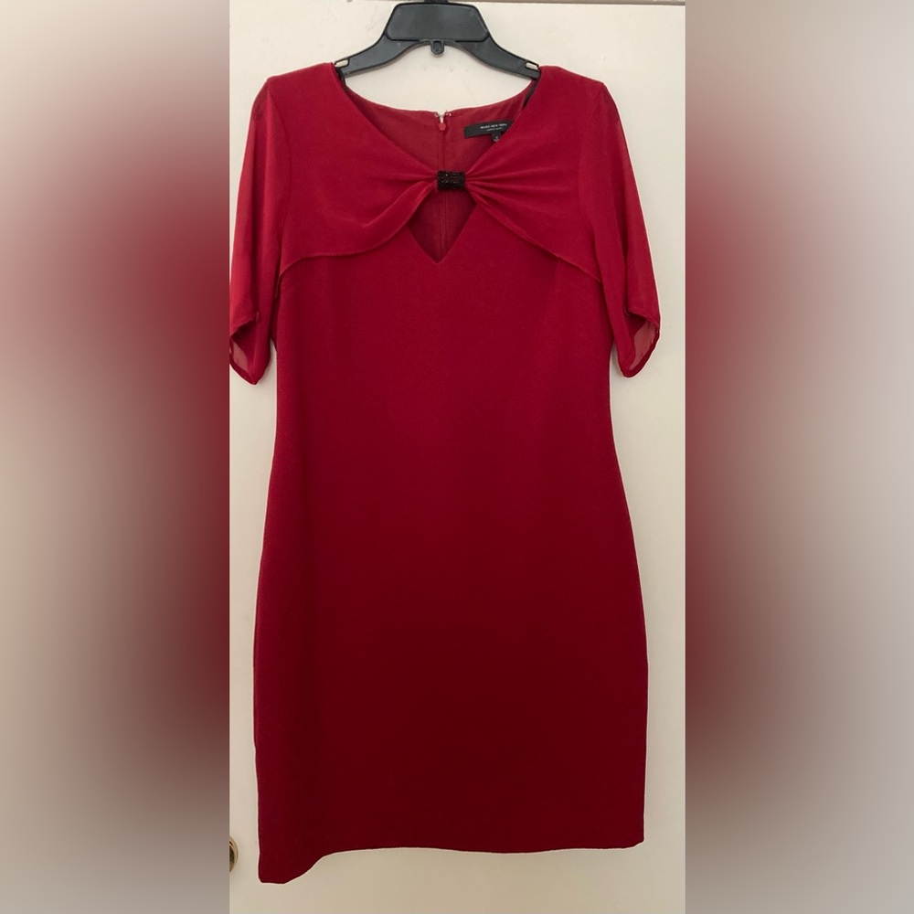 Andrew Marc Elegant Red Dress Size 10
